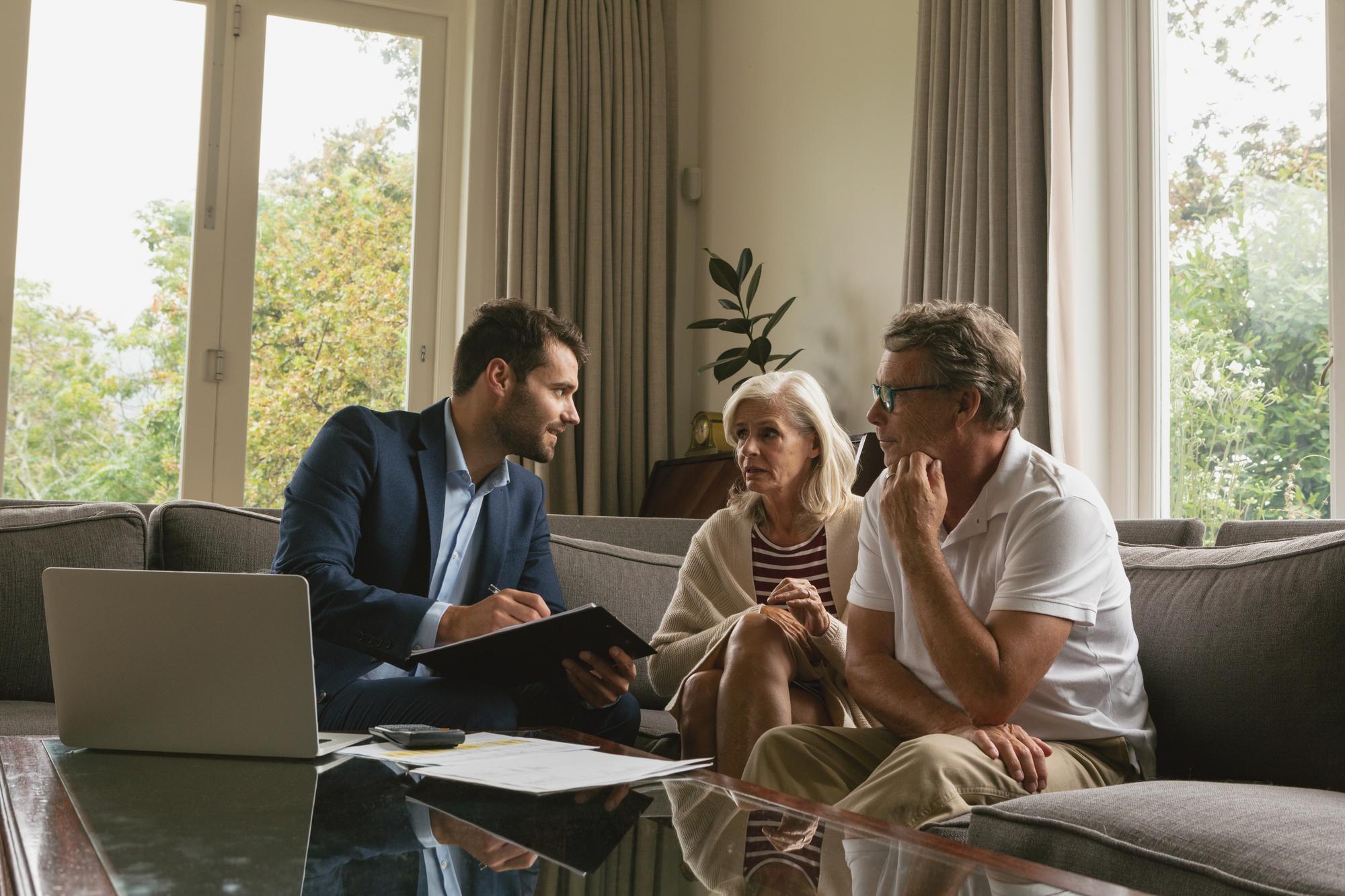 Family law attorney discussing inheritance and estate planning options